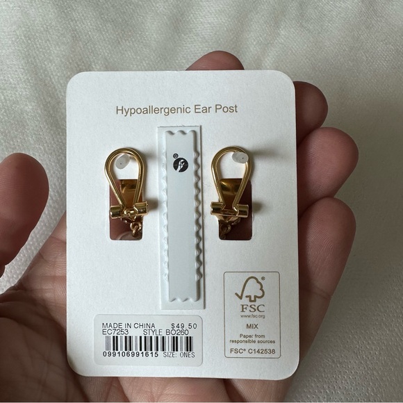 Jcrew Pearl hoops with freshwater pearl drops - Picture 3 of 4